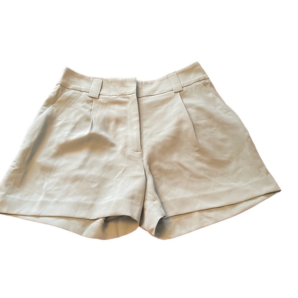 H&M Pleat Detailed Shorts Size 12 Blue/Green/Gray Color